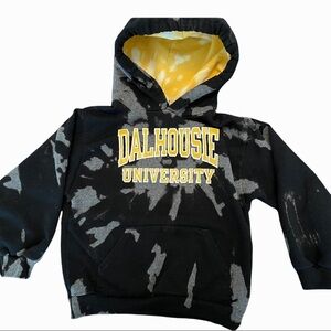 Dalhousie University kids 4T reverse tie dye hoodie kidcore casual cozy warm